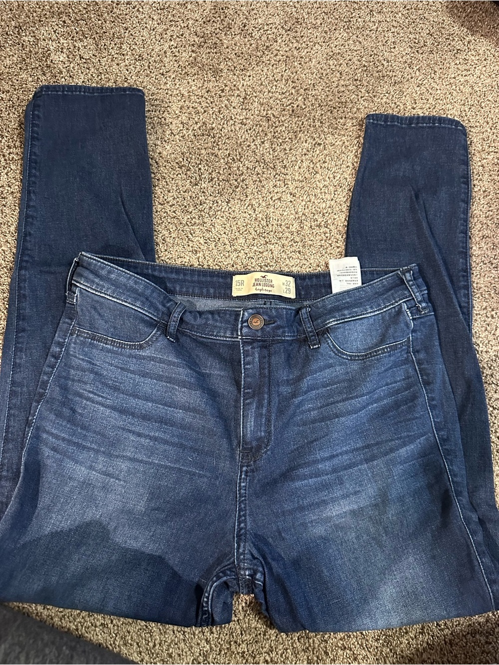 Hollister Dark Blue Women's Skinny Jeans
